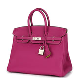 Hermes Special Order (HSS) Birkin 25 Rose Poupre Verso Togo Brushed Palladium Hardware