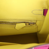 Hermes Special Order (HSS) Birkin 25 Rose Poupre Verso Togo Brushed Palladium Hardware