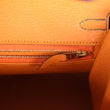 Hermes Special Order (HSS) Birkin Sellier 25 Vert Cypress Verso Epsom Brushed Gold Hardware