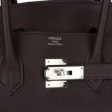 Hermes Birkin 35 Chocolat Togo Palladium Hardware