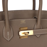 Hermes Birkin 30 Etoupe Togo Gold Hardware