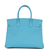 Hermes Birkin 30 Bleu du Nord Epsom Gold Hardware