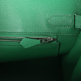 Pre-owned Hermes Birkin 30 Cactus Epsom Palladium Hardware