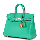 Hermes Birkin 25 Menthe Swift Gold Hardware