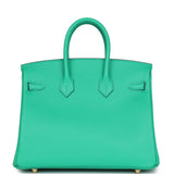 Hermes Birkin 25 Menthe Swift Gold Hardware