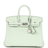 Hermes Birkin 25 Vert Fizz Swift Palladium Hardware