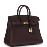 Hermes Birkin 25 Rouge Sellier Togo Gold Hardware