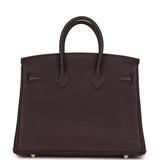 Hermes Birkin 25 Rouge Sellier Togo Gold Hardware