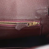 Hermes Birkin 25 Rouge Sellier Togo Gold Hardware