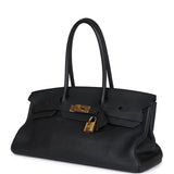 Pre-owned Hermes Shoulder Birkin 42 JPG Black Clemence Gold Hardware