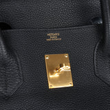 Pre-owned Hermes Shoulder Birkin 42 JPG Black Clemence Gold Hardware