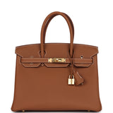 Hermes Birkin 30 Gold Togo Gold Hardware