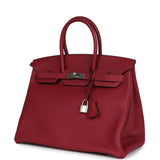 Hermes Birkin 35 Rouge Grenat Togo Palladium Hardware