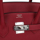 Hermes Birkin 35 Rouge Grenat Togo Palladium Hardware