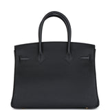 Hermes Birkin 30 Black Togo Gold Hardware