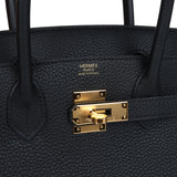 Hermes Birkin 30 Black Togo Gold Hardware