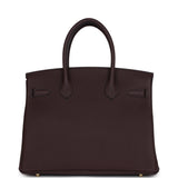 Hermes Birkin 30 Rouge Sellier Togo Gold Hardware