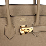 Hermes Birkin 25 Beige Marfa Togo Gold Hardware