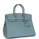 Hermes Birkin 35 Ciel Togo Palladium Hardware