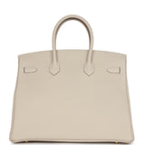 Hermes Birkin 35 Craie Togo Gold Hardware