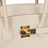 Hermes Birkin 35 Craie Togo Gold Hardware