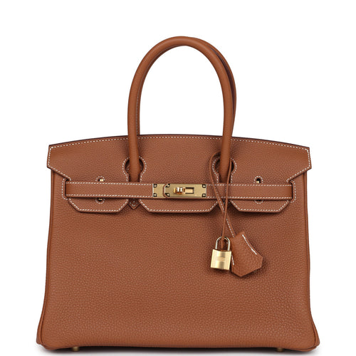 Hermes Birkin 30 Gold Togo Gold Hardware
