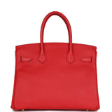 Hermes Birkin 30 Rouge Tomate Epsom Gold Hardware