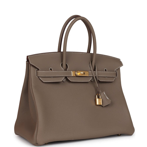 (Reserved) Hermes Birkin 35 Etoupe Togo Gold Hardware