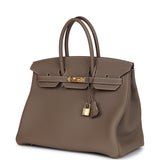 Hermes Birkin 35 Etoupe Togo Gold Hardware