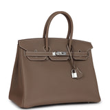 Hermes Birkin 35 Etoupe Togo Palladium Hardware