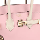 Hermes Special Order (HSS) Birkin 25 Rose Sakura and Nata Swift Permabrass Hardware