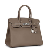 Hermes Birkin 30 Etoupe Epsom Palladium Hardware