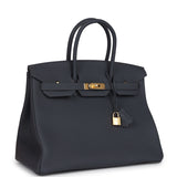 Hermes Birkin 35 Ardoise Togo Gold Hardware