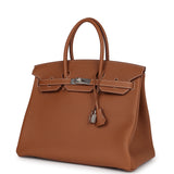 Hermes Birkin 35 Gold Togo Palladium Hardware