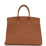 Hermes Birkin 35 Gold Togo Palladium Hardware