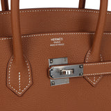 Hermes Birkin 35 Gold Togo Palladium Hardware