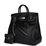 Hermes Birkin 40 HAC "Rock" Black Evergrain Palladium Hardware