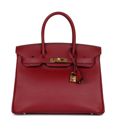 Hermes Birkin 30 Rouge Grenat Epsom Gold Hardware
