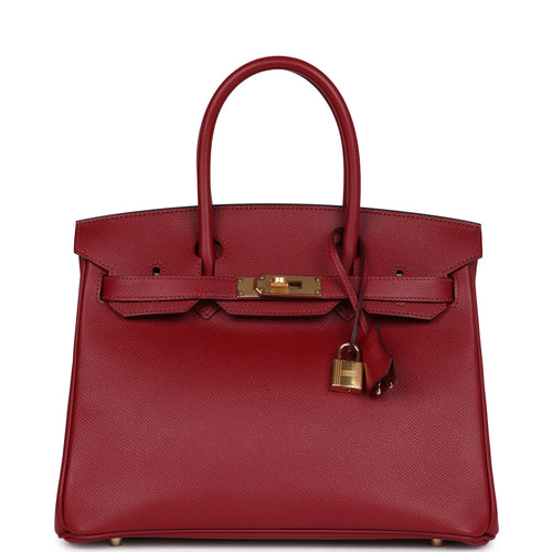 Hermes Birkin 30 Rouge Grenat Epsom Gold Hardware