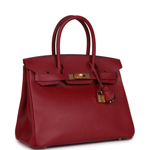 Hermes Birkin 30 Rouge Grenat Epsom Gold Hardware