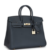 Hermes Birkin 25 Gris Misty Togo Permabrass Hardware