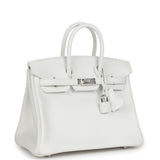 Hermes Birkin 25 New White Swift Palladium Hardware