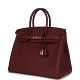 Hermes Birkin 35 Rouge H Togo Gold Hardware