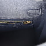 Hermes Birkin 30 Bleu Nuit Togo Rose Gold Hardware