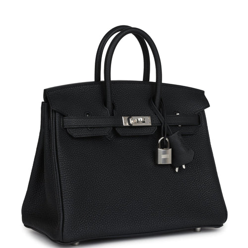 Hermes Birkin 25 Black Togo Palladium Hardware