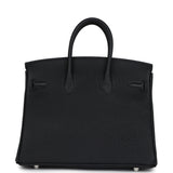 Hermes Birkin 25 Black Togo Palladium Hardware