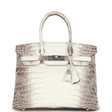 Hermes Birkin 30 Himalaya Niloticus Crocodile Palladium Hardware