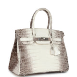 Hermes Birkin 30 Himalaya Niloticus Crocodile Palladium Hardware