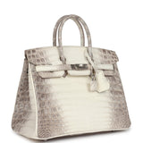 Hermes Birkin 25 Himalaya Niloticus Crocodile Palladium Hardware