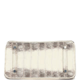 Hermes Birkin 25 Himalaya Niloticus Crocodile Palladium Hardware